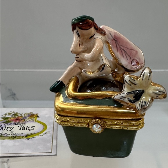 Clay works Fairy Tales 2003 Casablanca by Heather Goldminc fairy trinket box Y2K - Picture 2 of 11